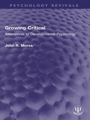 cover image of Growing Critical